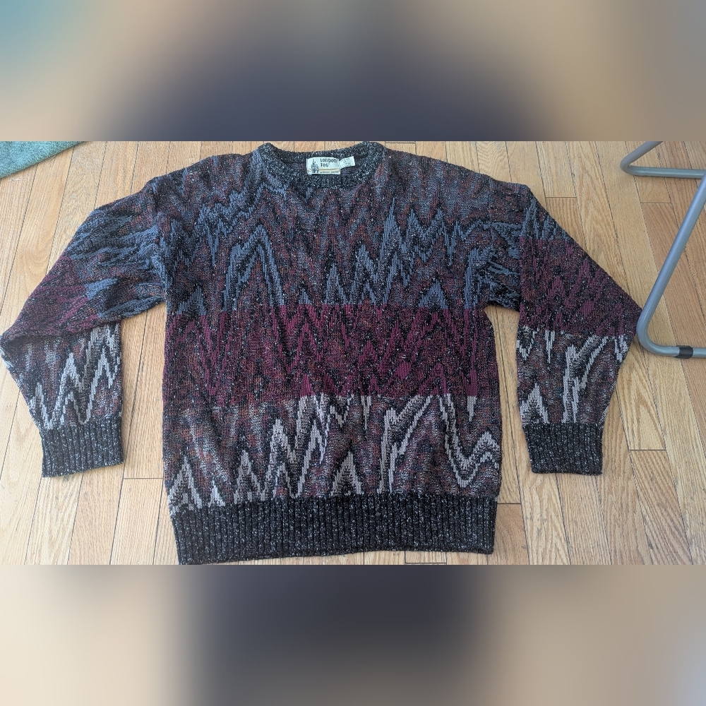 London Fog Patterned Sweater